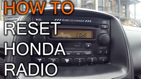 radio code for a 2007 honda accord|How To Find and Enter Your Honda Radio Code.